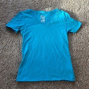 NIKE womens v-neck shirt size small